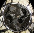 Huge, Septarian Dragon Egg Geode - Crystal Filled #50824-1